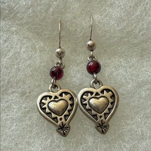 Silver Heart Earrings